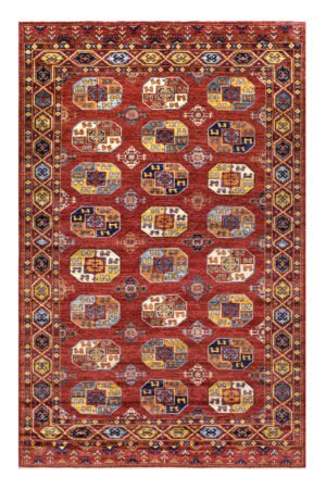 Kazzak Fillpai Design Handwoven Wool Rug – 317 × 204 cm | 100% Natural Wool