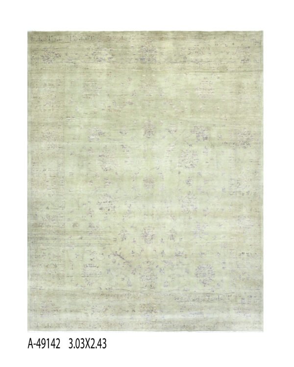 Zero Pile Handwoven Wool Rug – 301 × 238 cm | 100% Natural Wool
