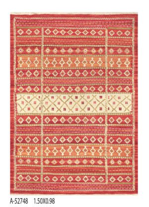 Baluchi Kilim Handwoven Wool Rug – 151 × 110 cm | 100% Natural Wool