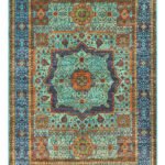 Mamluk Design Handwoven Wool Rug – 244 × 177 cm | 100% Natural Wool