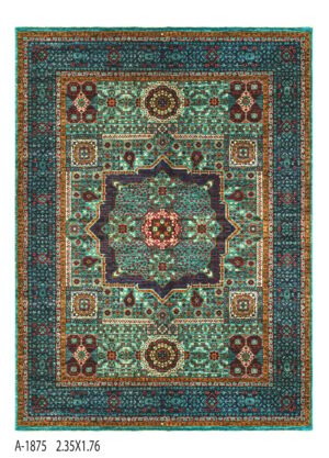 Mamluk Design Handwoven Wool Rug – 233 × 173 cm | 100% Natural Wool