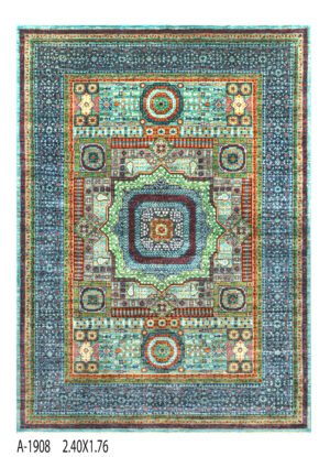 Mamluk Design Handwoven Wool Rug – 238 × 174 cm | 100% Natural Wool