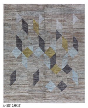 Bamiyan Design Handwoven Wool Rug – 293 × 249 cm | 100% Natural Wool