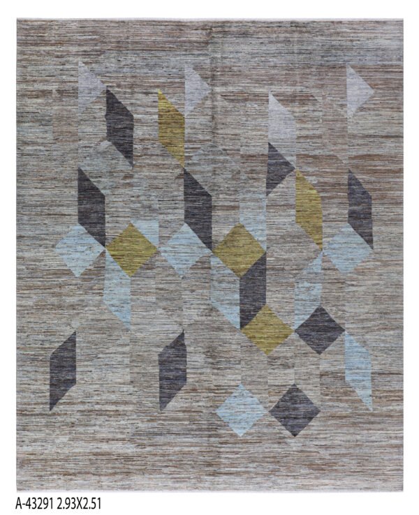 Bamiyan Design Handwoven Wool Rug – 293 × 249 cm | 100% Natural Wool