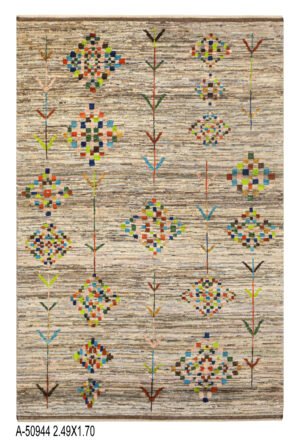 Qashqay Design Handwoven Wool Rug – 250 × 169 cm | 100% Natural Wool