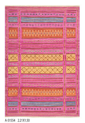 Baluchi Kilim Handwoven Wool Rug – 223 × 153 cm | 100% Natural Wool