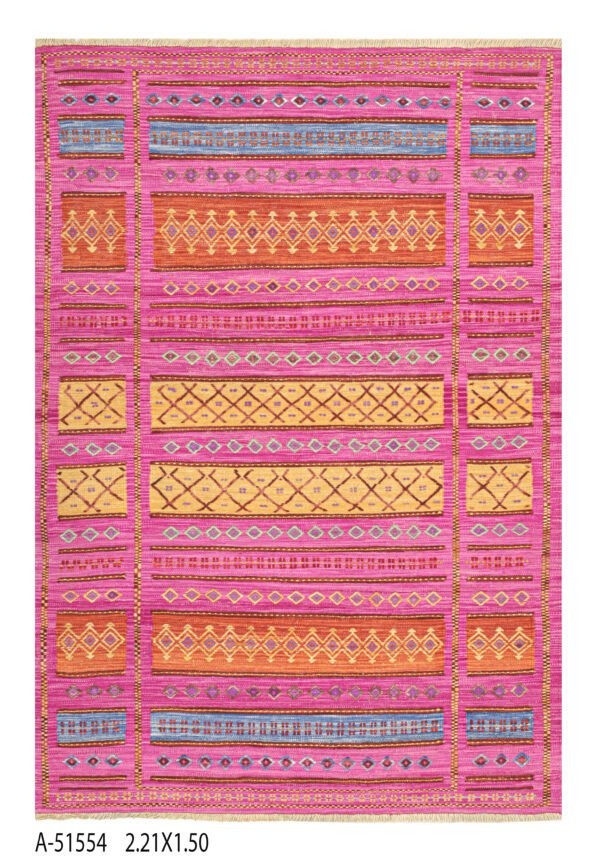 Baluchi Kilim Handwoven Wool Rug – 223 × 153 cm | 100% Natural Wool