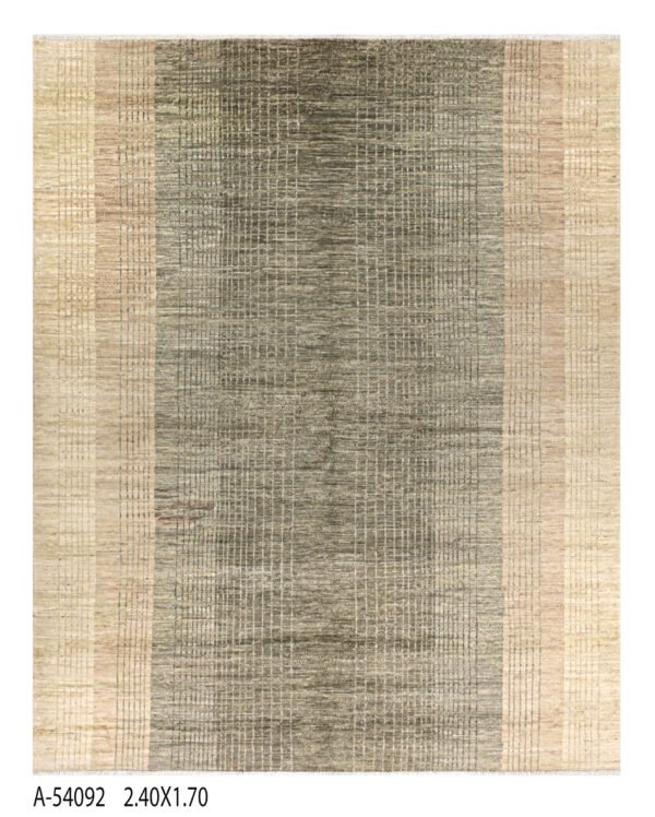 Bamiyan Design Handwoven Wool Rug – 205 × 168 cm | 100% Natural Wool