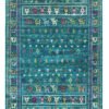 Buzak Handwoven Rug – 100% Handmade – Wool – Green Tones
