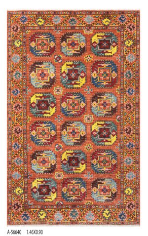 A-56640 1.46X0.90 Philpai Design Handwoven Wool Rug