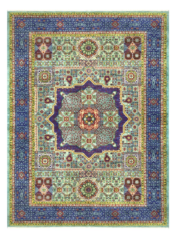 Mamluk Design Handwoven Wool Rug – 238 × 178 cm | 100% Natural Wool