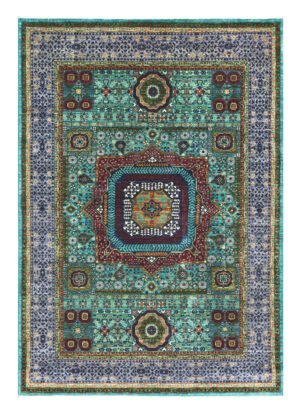 Mamluk Design Handwoven Wool Rug – 249 × 173 cm | 100% Natural Wool