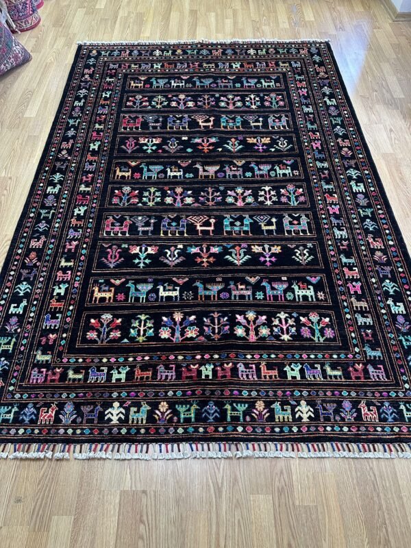 WhatsApp Image 2026-06-04 at 15.27.32 (1) Handmade Afghan Buzak Wool Rug – Traditional Animal Motif Carpet (2.45 × 1.68 m)