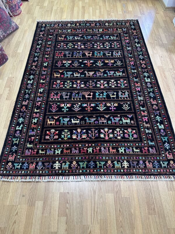 WhatsApp Image 2026-06-04 at 15.27.32 Handmade Afghan Buzak Wool Rug – Traditional Animal Motif Carpet (2.45 × 1.68 m)