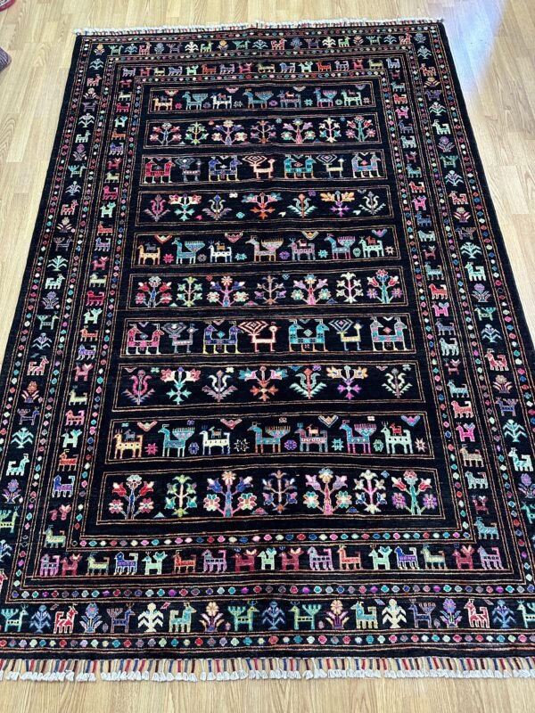 WhatsApp Image 2026-06-04 at 15.27.33 (1) Handmade Afghan Buzak Wool Rug – Traditional Animal Motif Carpet (2.45 × 1.68 m)