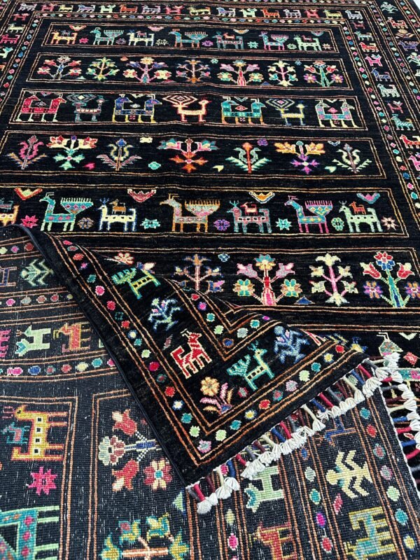 WhatsApp Image 2026-06-04 at 15.27.33 (4) Handmade Afghan Buzak Wool Rug – Traditional Animal Motif Carpet (2.45 × 1.68 m)