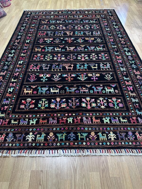 WhatsApp Image 2026-06-04 at 15.27.33 Handmade Afghan Buzak Wool Rug – Traditional Animal Motif Carpet (2.45 × 1.68 m)