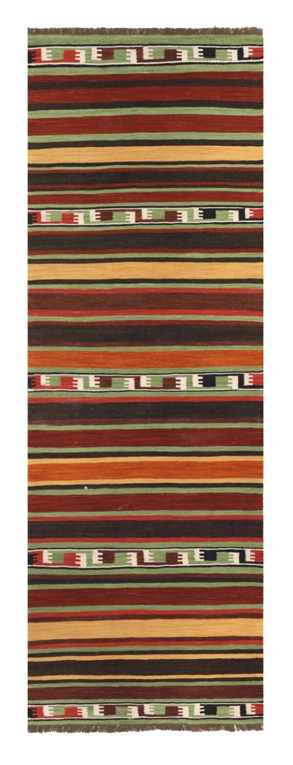 HAZARA Kilim – 261 × 88 cm