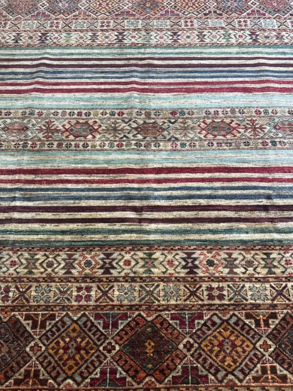 Khurjin Design Handwoven Wool Rug – 246 × 177 cm | 100% Natural Wool