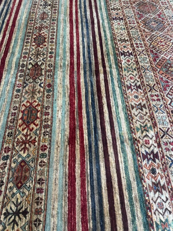 Khurjin Design Handwoven Wool Rug – 246 × 177 cm | 100% Natural Wool