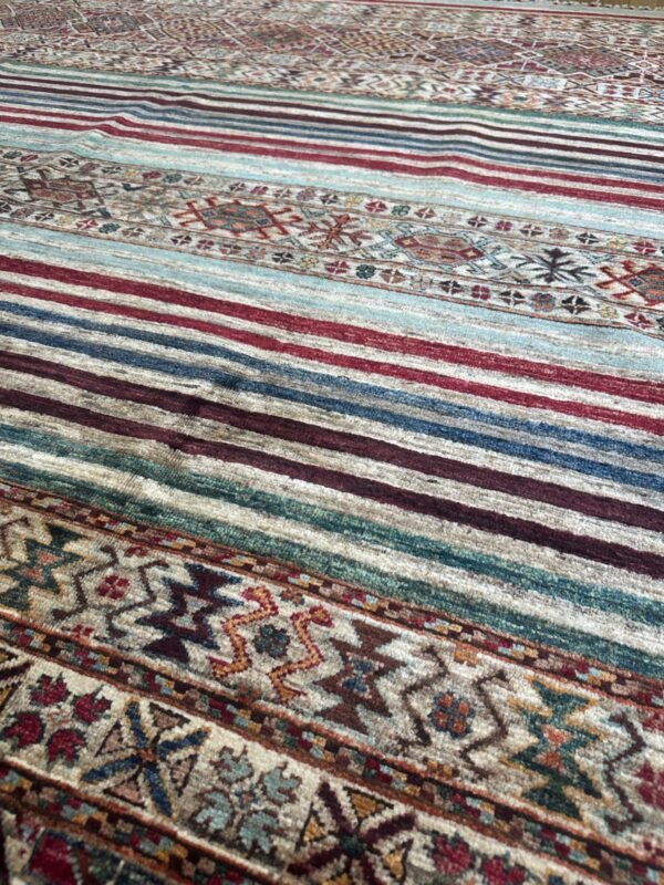 Khurjin Design Handwoven Wool Rug – 246 × 177 cm | 100% Natural Wool