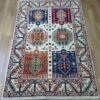 Medium Kazzak Design Handwoven Wool Rug – 144 × 100 cm | 100% Natural Wool