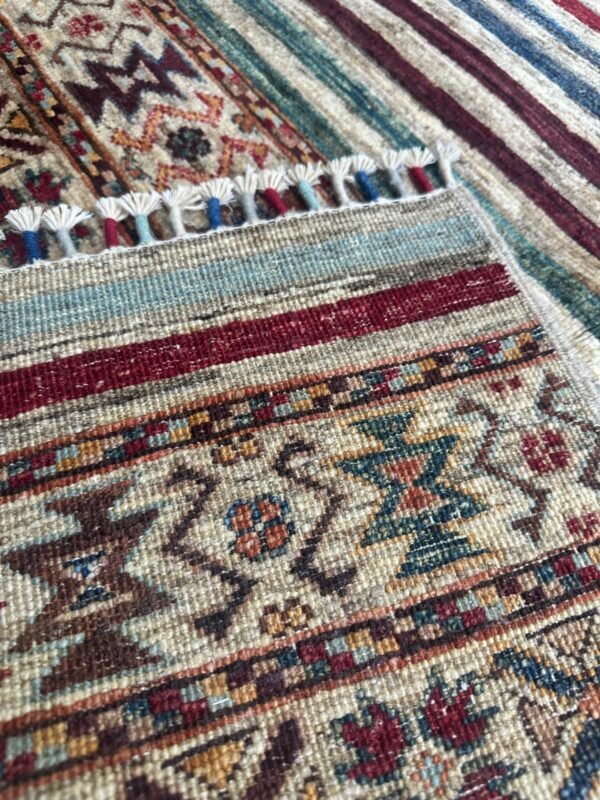 Medium Kazzak Design Handwoven Wool Rug – 144 × 100 cm | 100% Natural Wool