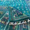 Buzak Handwoven Rug – 100% Handmade – Wool – Green Tones