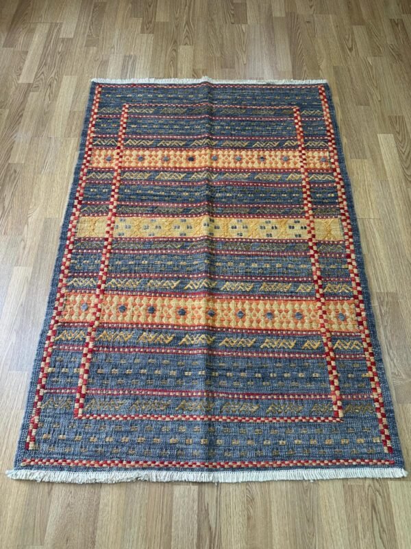 Baluchi Kilim Handwoven Wool Rug – 150 × 103 cm | 100% Natural Wool