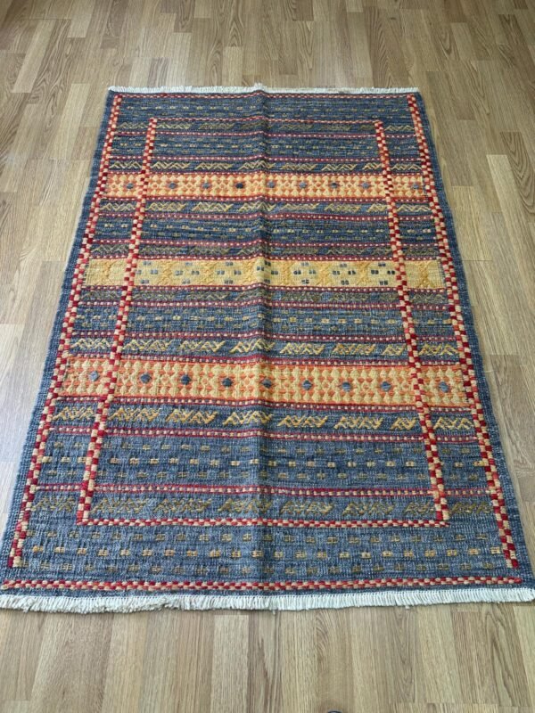 Baluchi Kilim Handwoven Wool Rug – 150 × 103 cm | 100% Natural Wool