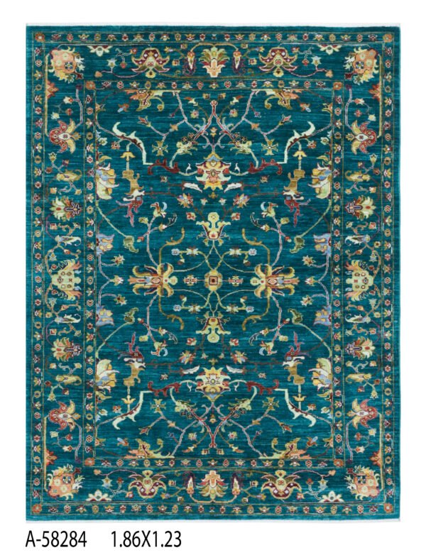 A-58284 1.86X1.23 Sultani Handwoven Rug – 186 × 123 cm