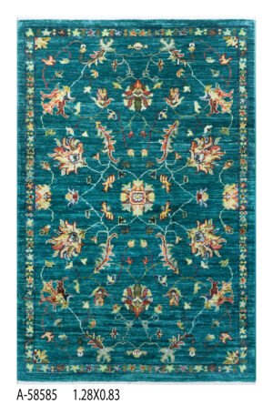 A-58585 1.28X0.83 Sultani Handwoven Rug – 128 × 83 cm