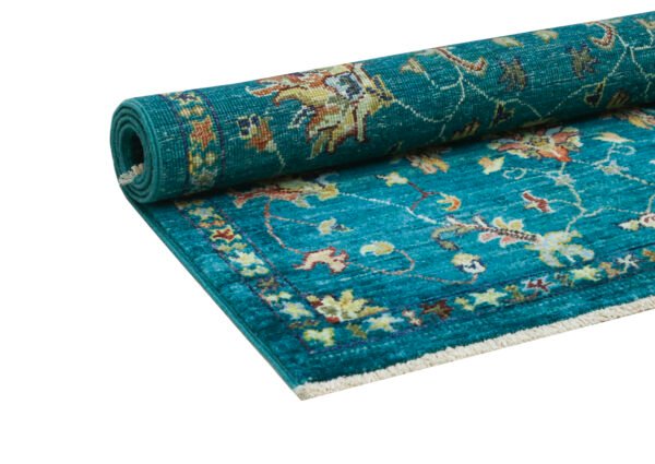 A-58586 1.30X0.83_10 Sultani Handwoven Rug – 130 × 83 cm