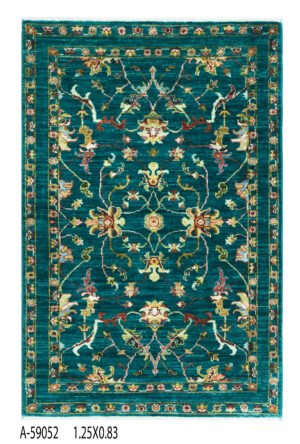 A-59052 1.25X0.83 Sultani Handwoven Rug – 125 × 83 cm