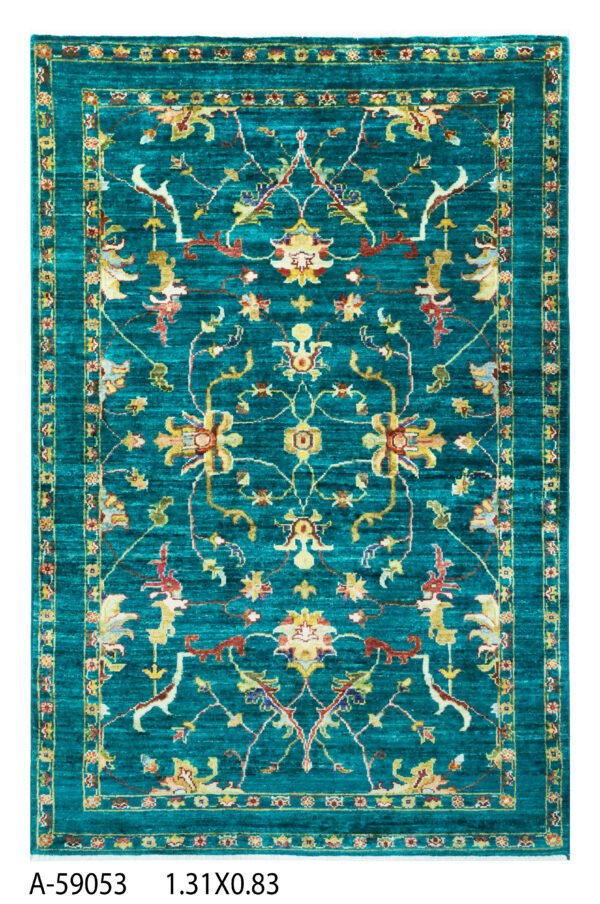 A-59053 1.31X0.83 Sultani Handwoven Rug – 131 × 83 cm