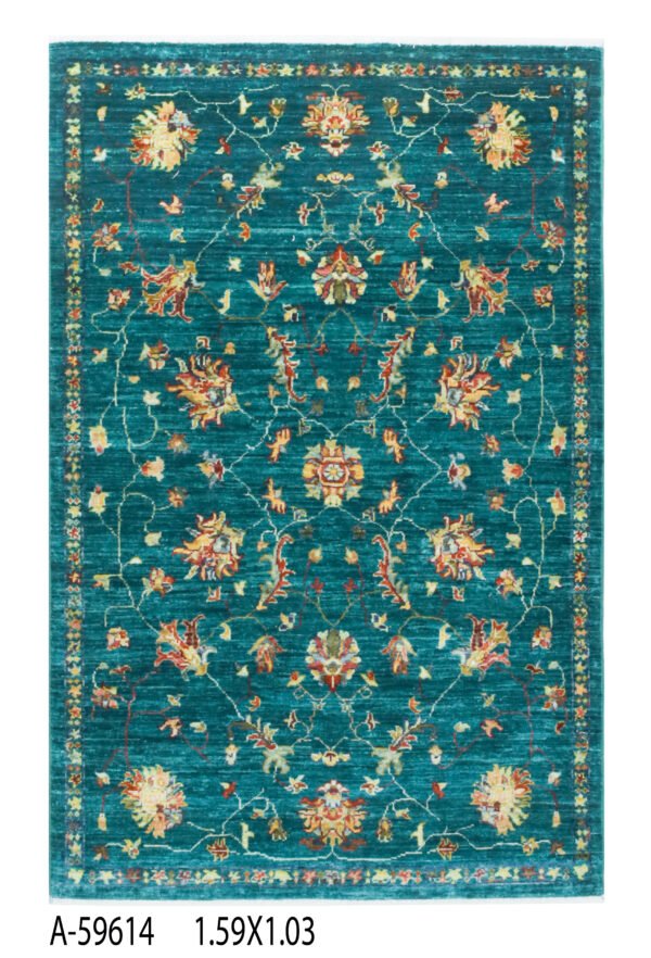 A-59614 1.59X1.03 Sultani Handwoven Rug – 159 × 103 cm