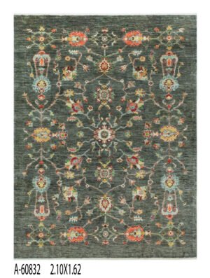 Sultani Handwoven Rug – 210 × 162 cm